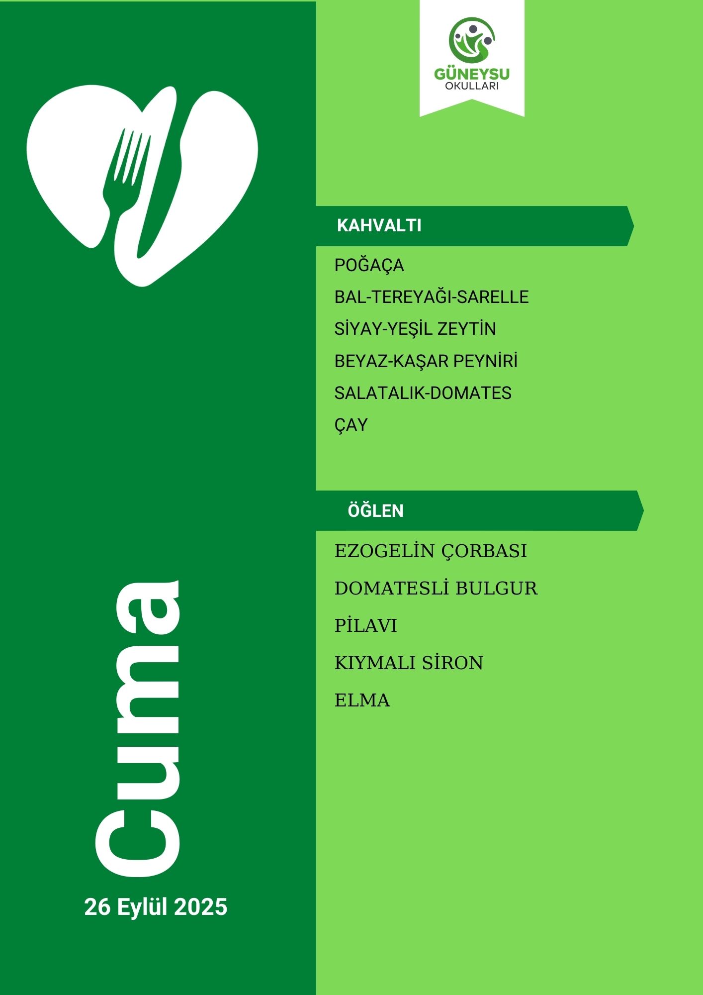 Cuma Menüsü