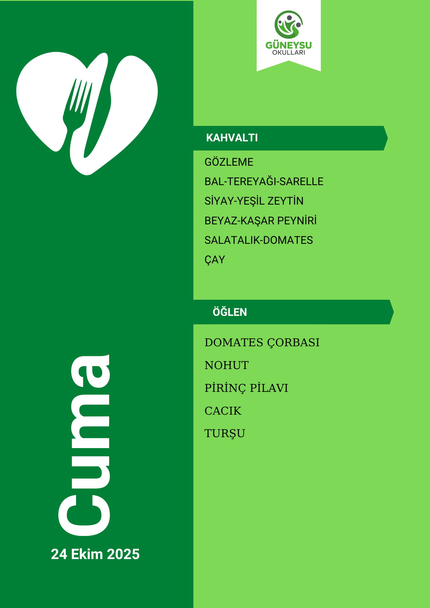 Cuma Menüsü