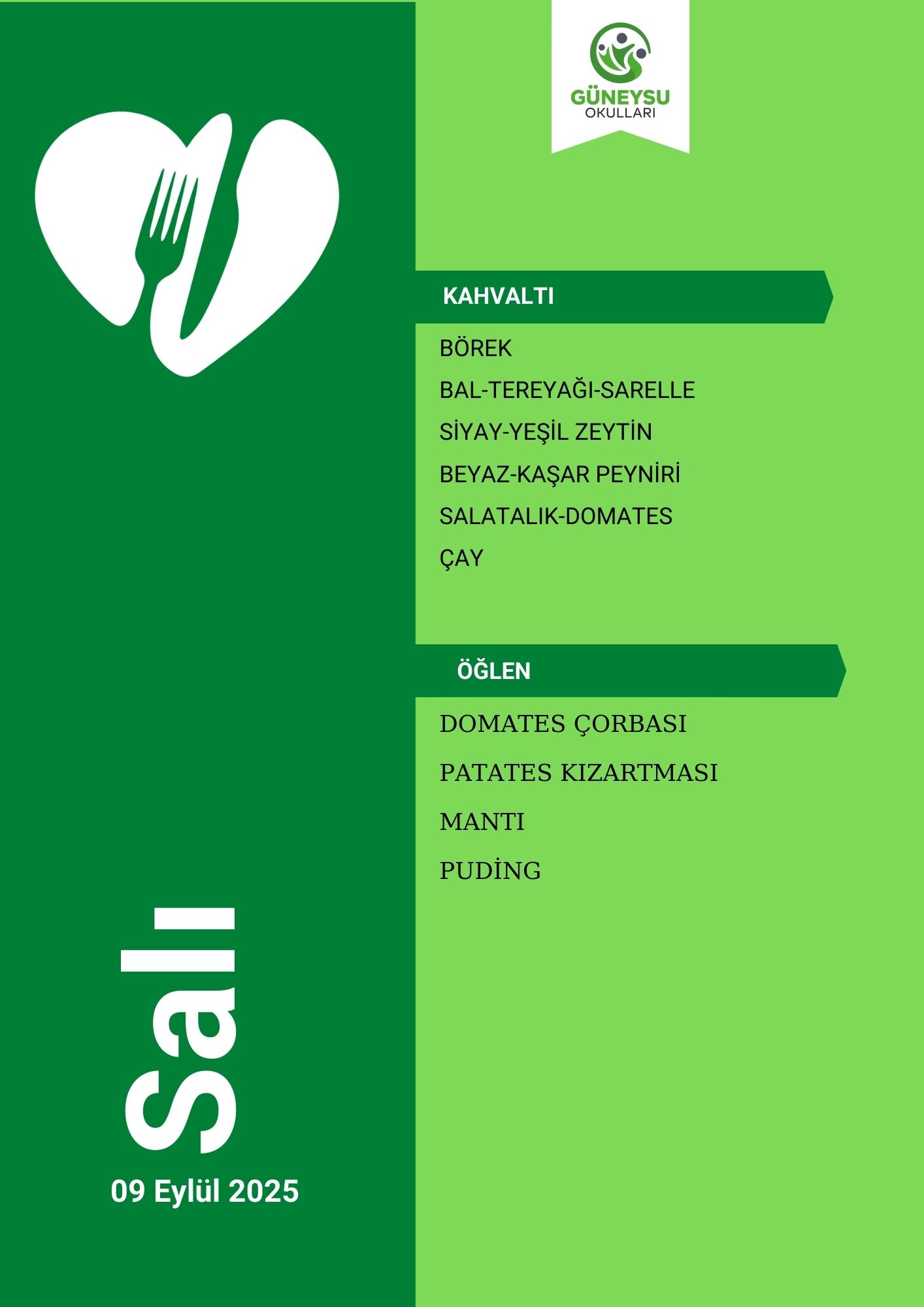 Salı Menüsü