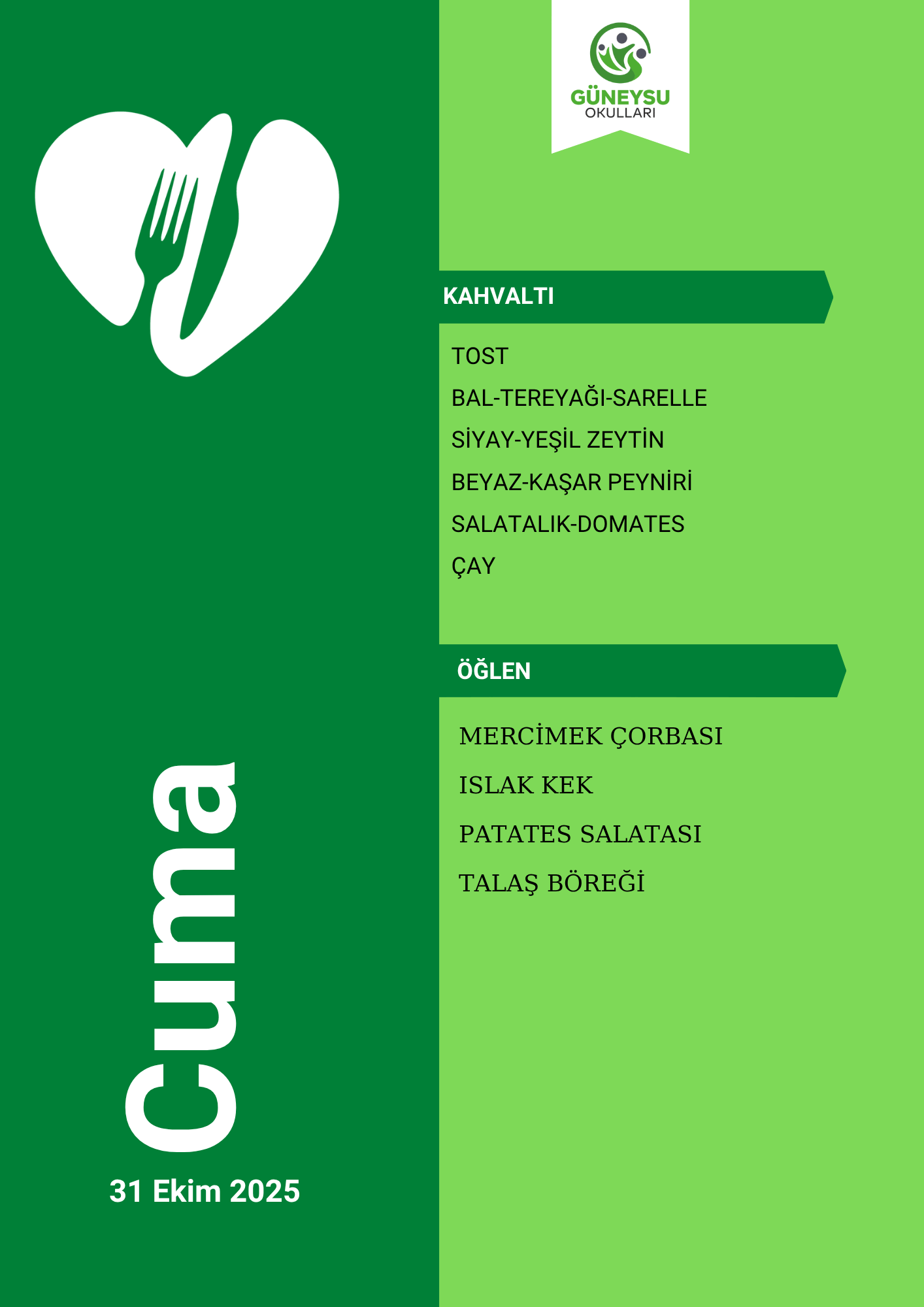 Cuma Menüsü