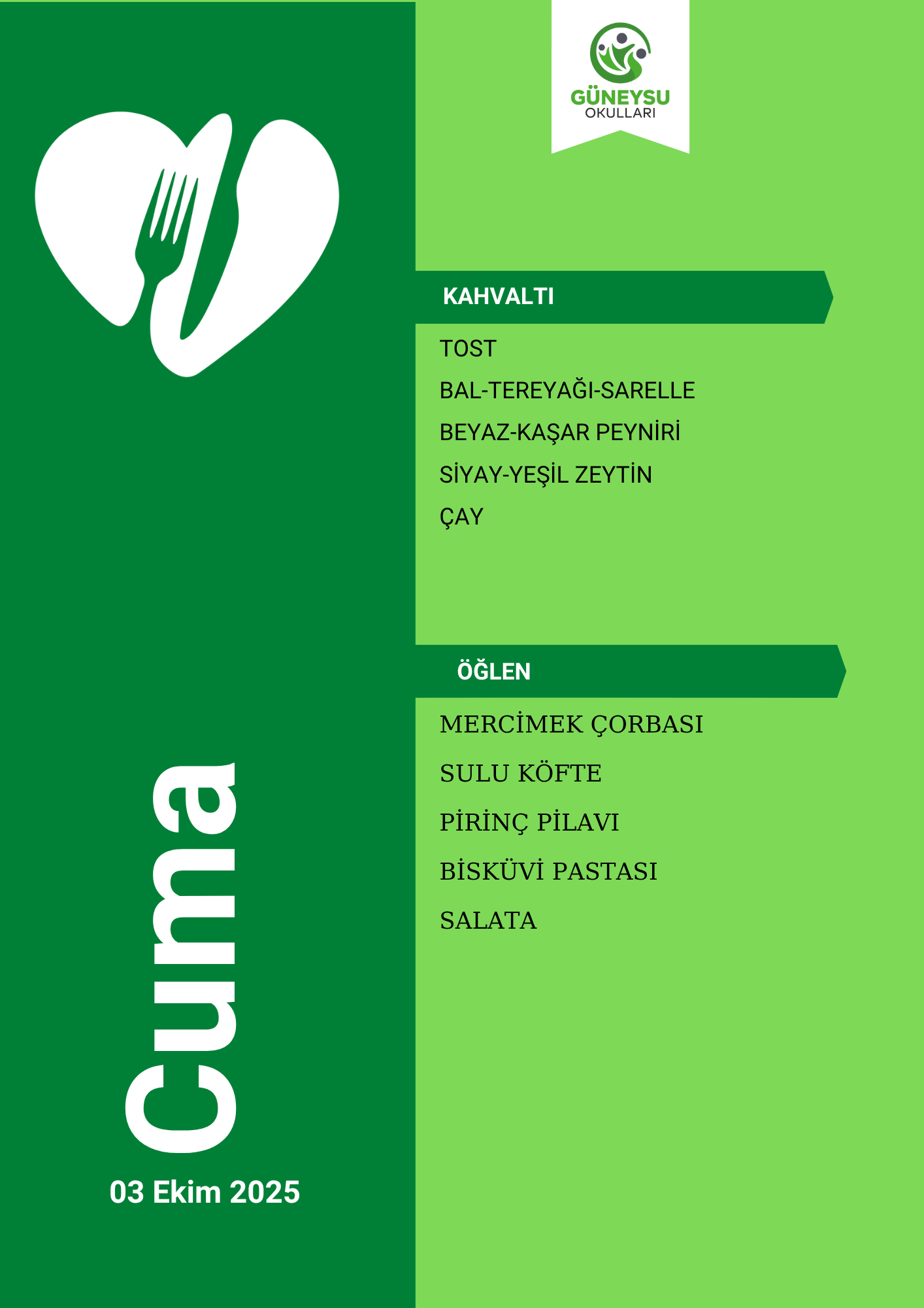 Cuma Menüsü
